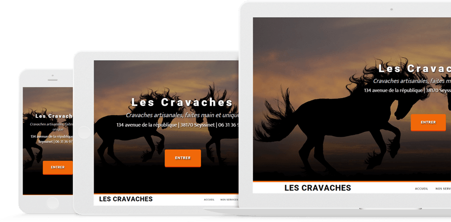 site vitrine artisan créé sur lyl